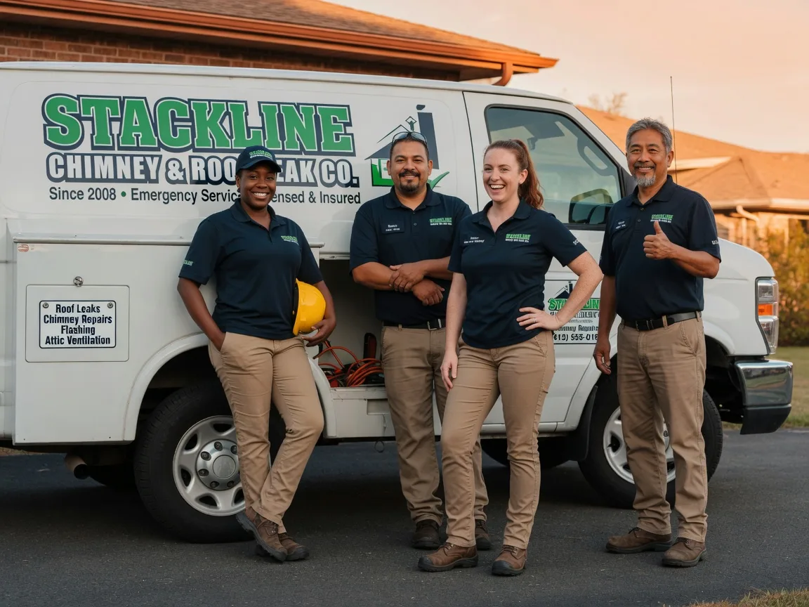 Chimney flashing repair company in Lakemore, OH